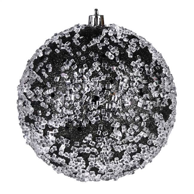 4" Gunmetal Glitter Hail Ball 6/Bag