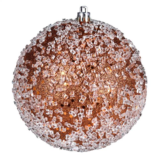 4.75" Copper Glitter Hail Ball 4/Bag