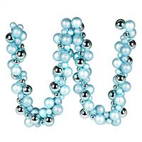 6' Baby Blue Asst Orn Ball Garland