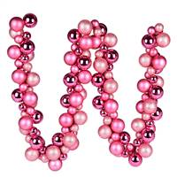 6' Mauve Asst Orn Ball Garland