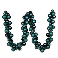 6' Sea Blue Asst Orn Ball Garland