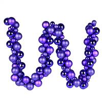 6' Purple Asst Orn Ball Garland