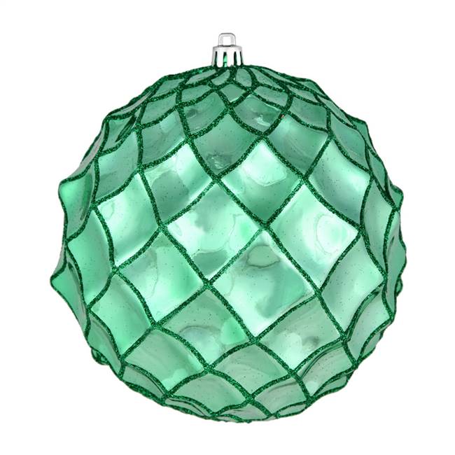 4" Seafoam Green Shiny Form Ball 6/Bag