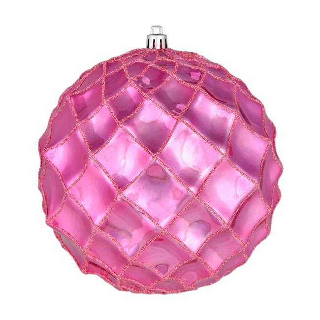 4" Mauve Shiny Form Ball 6/Bag