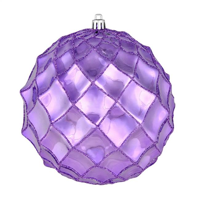 4" Lavender Shiny Form Ball 6/Bag