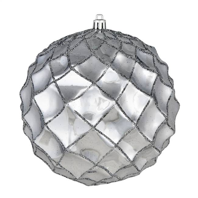 4" Pewter Shiny Form Ball 6/Bag