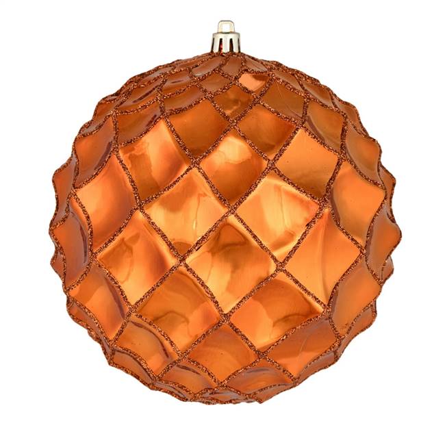 6" Copper Shiny Form Ball 4/Bag