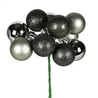 12" Wrought Iron Ball Ornament Pick 4/Bg