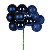 12" Midnite Blue Ball Ornament Pick 4/Bg