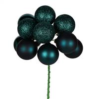 12" Sea Blue Ball Ornament Pick 4/Bg