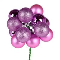 12" Orchid Ball Ornament Pick 4/Bg