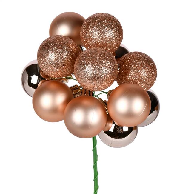 12" Cafe Latte Ball Ornament Pick 4/Bg