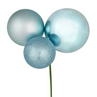 18" Baby Blue Ornament Pick 2/Bg