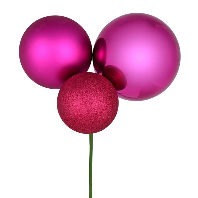 18" Fuchsia Ornament Pick 2/Bg