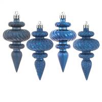 4" Midnt Blue Finial 4 Finish Asst 8/Bx