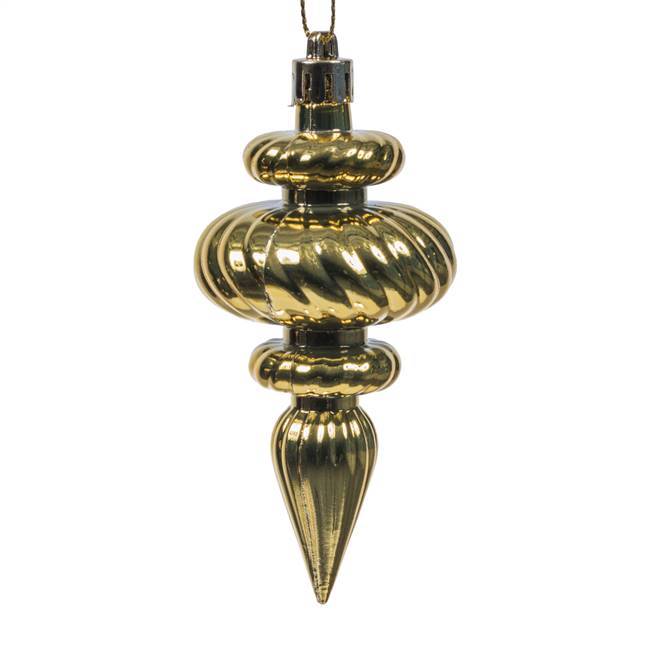 4" Gold Finial 4 Finish Asst 8/Bx