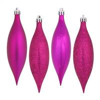 5.5" Fuchsia Drop 4 Finish Asst 8/Bx