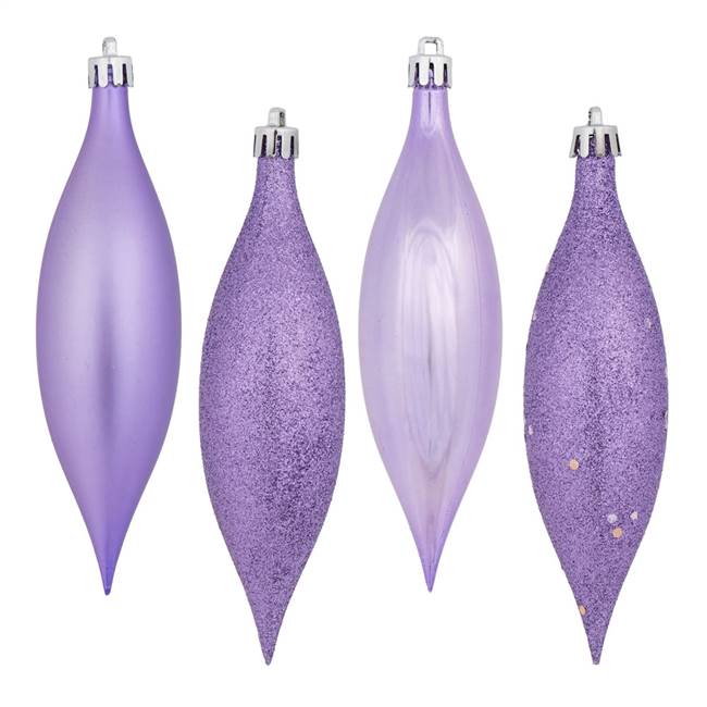 5.5" Lavender Drop 4 Finish Asst 8/Bx