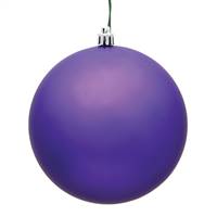 2.4" Purple Matte Ball UV Shatterproof
