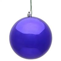 2.4" Purple Shiny Ball UV Shatterproof