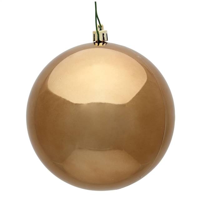 2.4" Mocha Shiny Ball UV Shatterproof