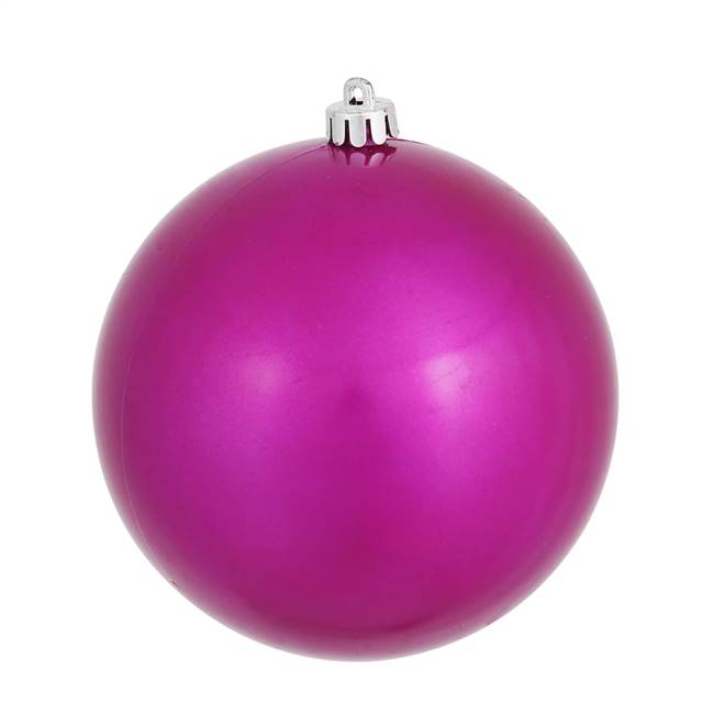 4" Magenta Candy Ball UV Drilled 6/Bag