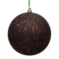 4" Chocolate Sequin Finish Ball