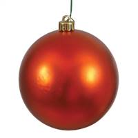 4" Burnish Orange Matte Ball UV Shatterp