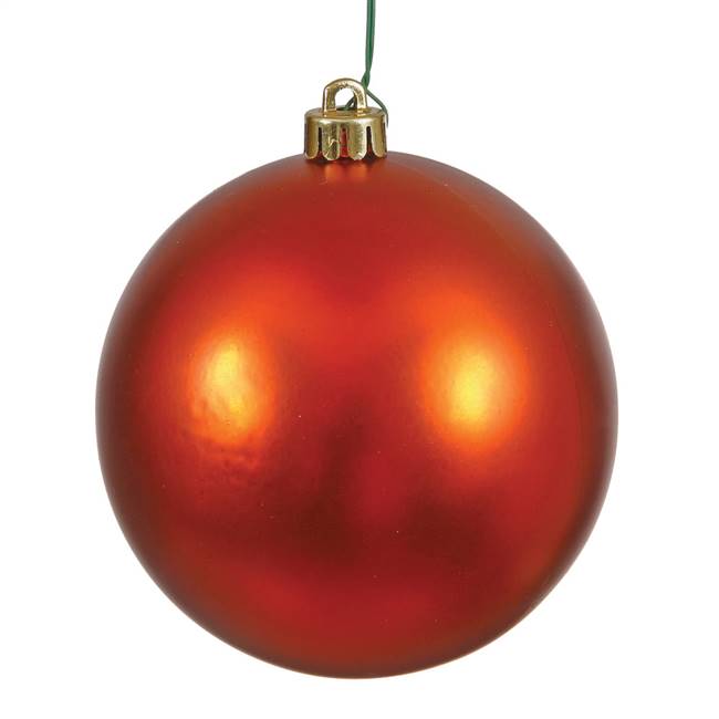 4" Burnish Orange Matte Ball UV Shatterp