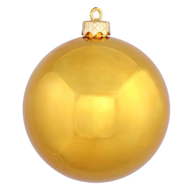 4" Antique Gold Shiny Ball UV Drill 6/Bg