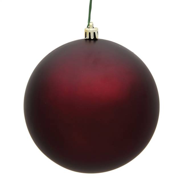 4" Burgundy Matte Ball UV 6/Bag