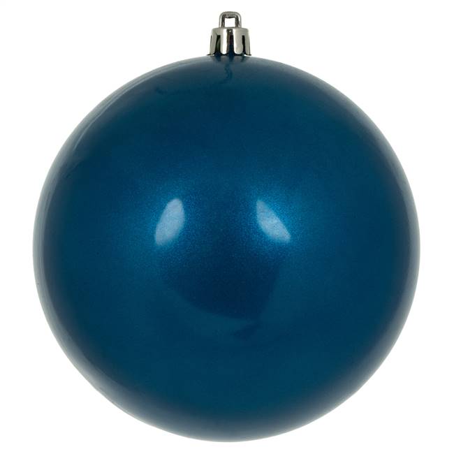 4.75" Blue Candy Ball UV Drilled 4/Bag