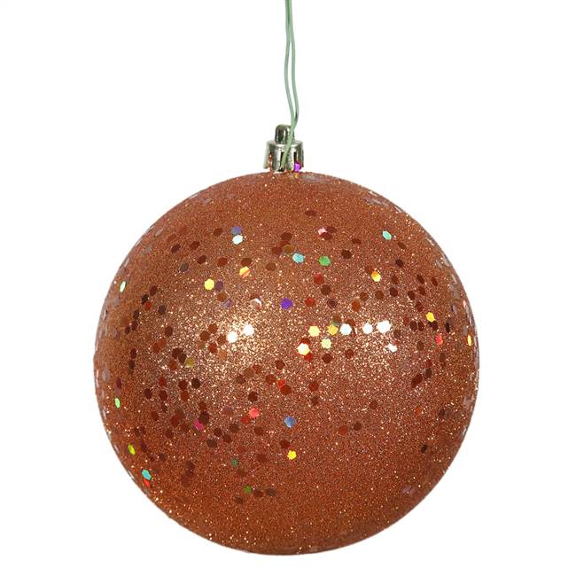 4.75" Brn Orange Sequin Ball Drill 4/Bag