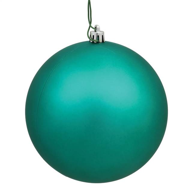 6" Teal Matte Ball UV Drilled 4/Bg