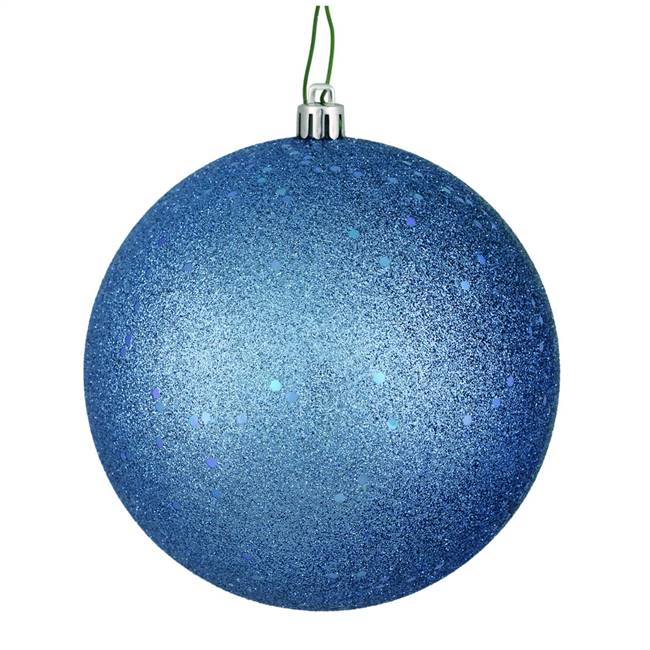 10" Periwinkle Sequin Ball Drilled Cap