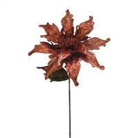 31" Copper Velvet Poinsettia 14" Flower