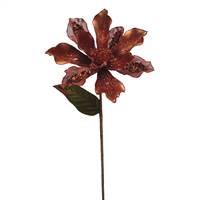 29" Copper Velvet Magnolia 9" Flower