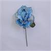 26" Aqua Velvet Sheer Rose 6" Flower