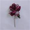 26" Mauve Velvet Sheer Rose 6" Flower