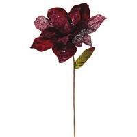 31" Burgundy Glitter Magnolia 13" Flr