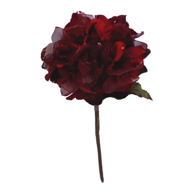 29" Red Velvet Hydrangea 7" Flower
