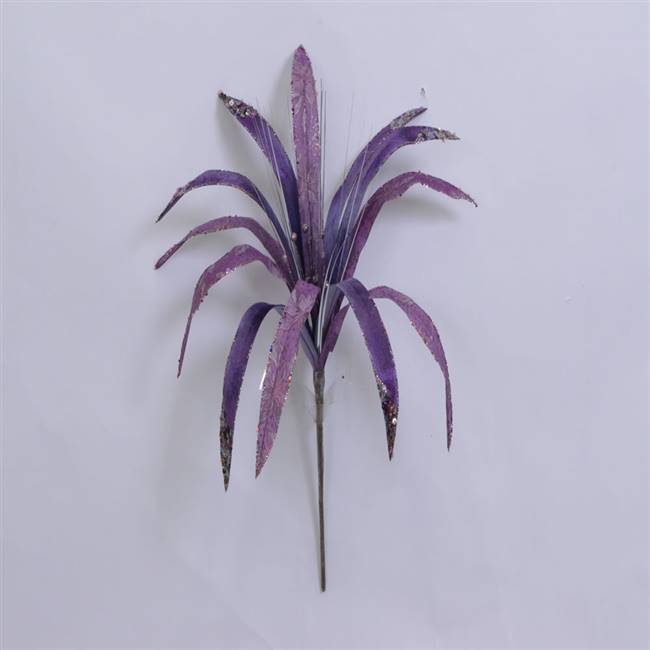 36" Purple Papyrus 17" Flower