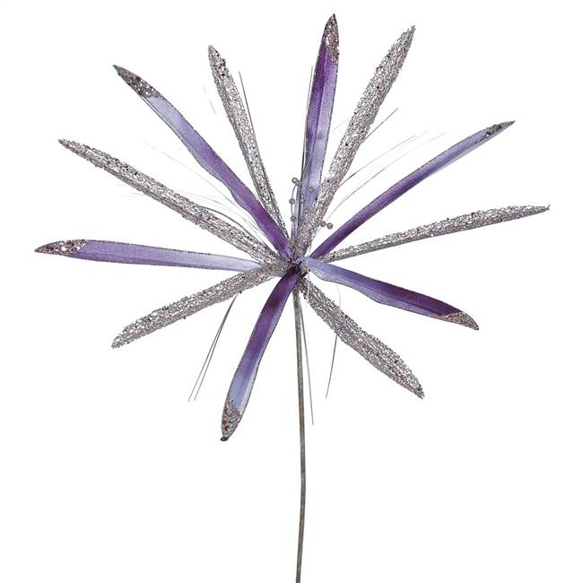 24" Purple Papyrus, 20" Flower 3/Bag