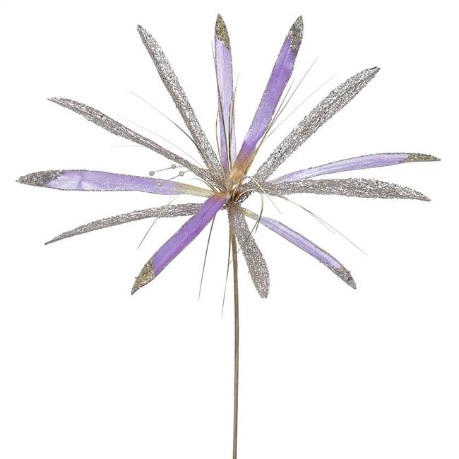 24" Violet Papyrus, 20" Flower 3/Bag