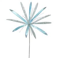 24" Sea Blue Papyrus, 20" Flower 3/Bag