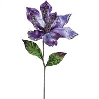 22" Purple Magnolia, 9" Flower 3/Bag