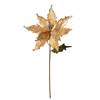 20" Gold Pearl Poinsettia 12" Flr 3/Bg
