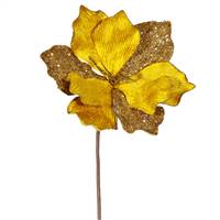 16" Gold Sparkle Amaryllis Pick