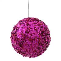 3.5" Cerise Sparkle Sequin Ball