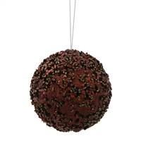 3.5" Chocolate Sparkle Sequin Ball